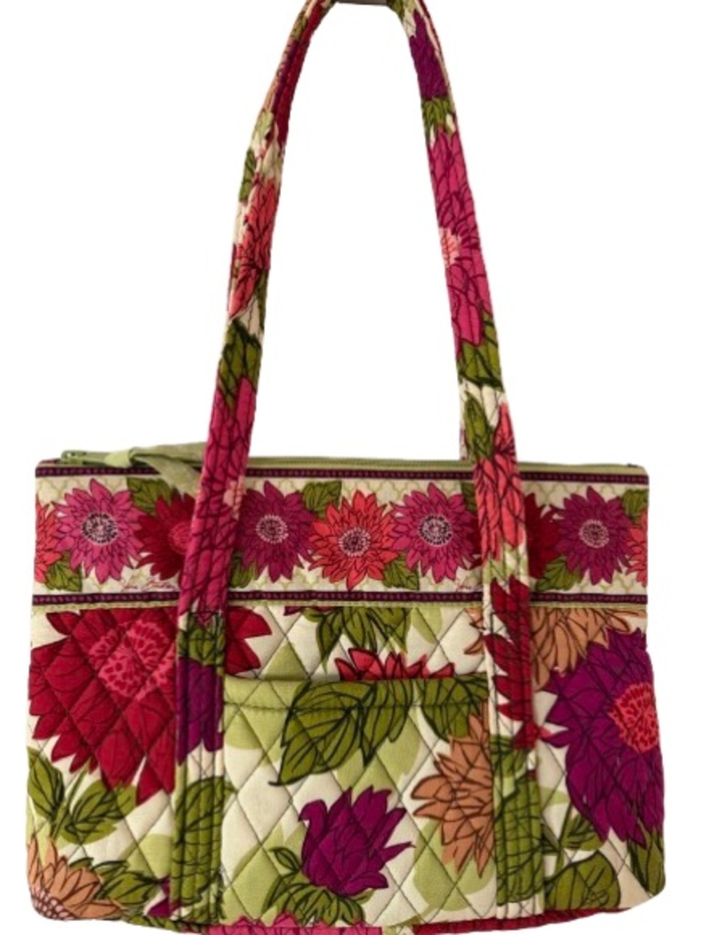 Vera Bradley Retired(2010) “Hello Dahlia”Small Vera Tote EUC